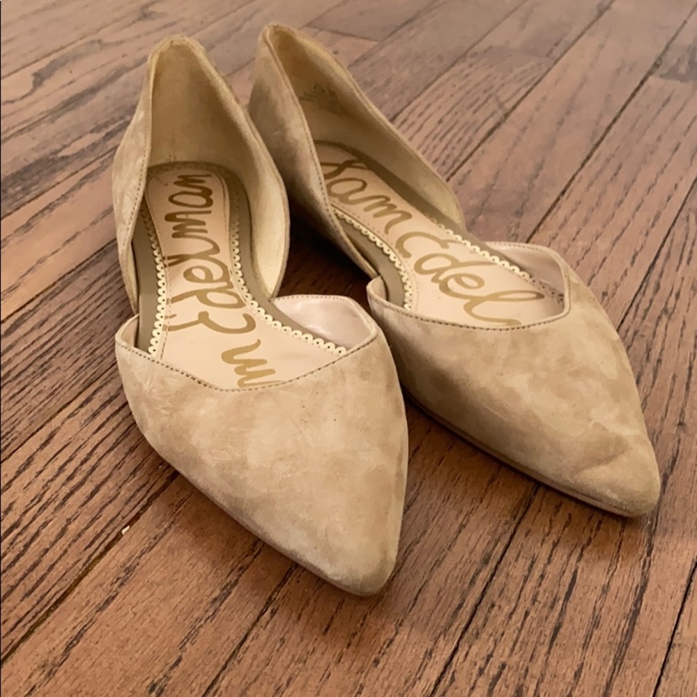 Sam Edelman Tan Suede Ballet Flats